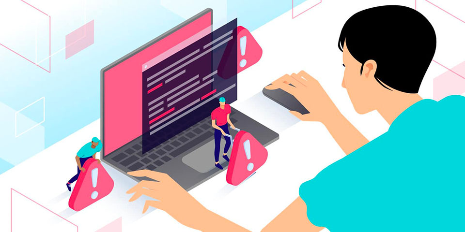 Une image avec un d&eacute;veloppeur cr&eacute;ant beaucoup d'erreurs