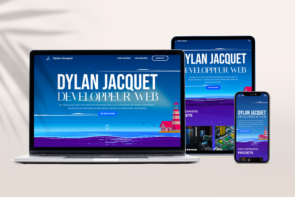 Le portfolio personnel de Dylan Jacquet, basé sur le thème des fonds sous-marin